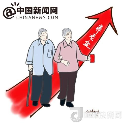 漫畫：養(yǎng)老金迎“14連漲”。 作者：王珊珊